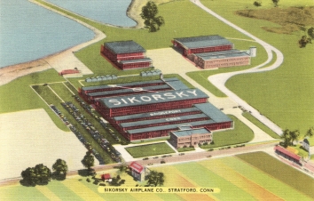 1938. CA. Stratford, Connecticut. Sikorsky Airplane Co. Factory Plan (Front)