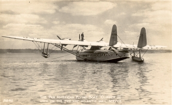 1937. AA. The Pan American Flying Boat "Clipper III" (S-42) used on the two-way Atlantic Mail Service (Front)